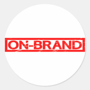 On-brand Stamp Classic Round Sticker