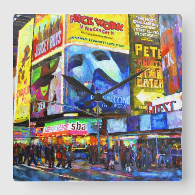 On Broadway Square Wall Clock (Front)