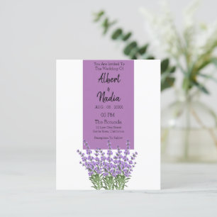 On Budget Purple Lavender Elegant Wedding 
