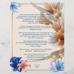 On Calvary Writings Personalized Paper