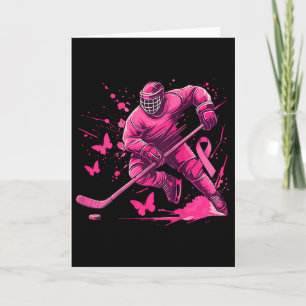 (on Ck) Ice Hockey Breast Cancer Awareness Player Card
