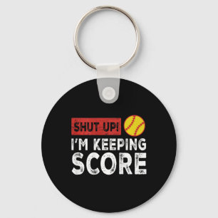 (on Ck) Shut Up I'm Keeping Score Funny Softll Sea Keychain