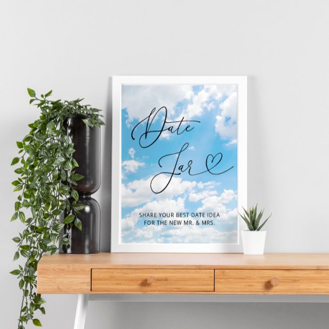 On Cloud Nine 9 Date Jar Bridal Game Poster (Creator Uploaded)