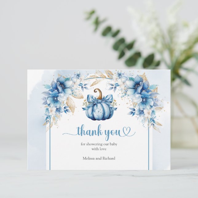 On Cloud Nine Modern Pink Girl bear Thank You  Enclosure Card (Standing Front)