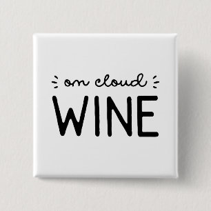 On Cloud Wine 2 Inch Square Button