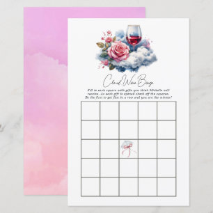 On Cloud Wine Bridal Shower Bingo Game