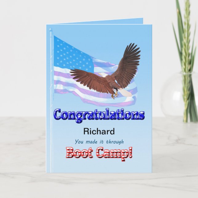 On completing Boot Camp Card (Front)