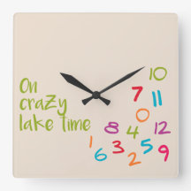 On Crazy Lake Time Colourful