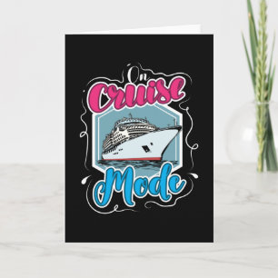 On Cruise Mode Cruise Ship Card