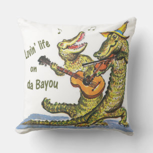 On da Bayou Throw Pillow