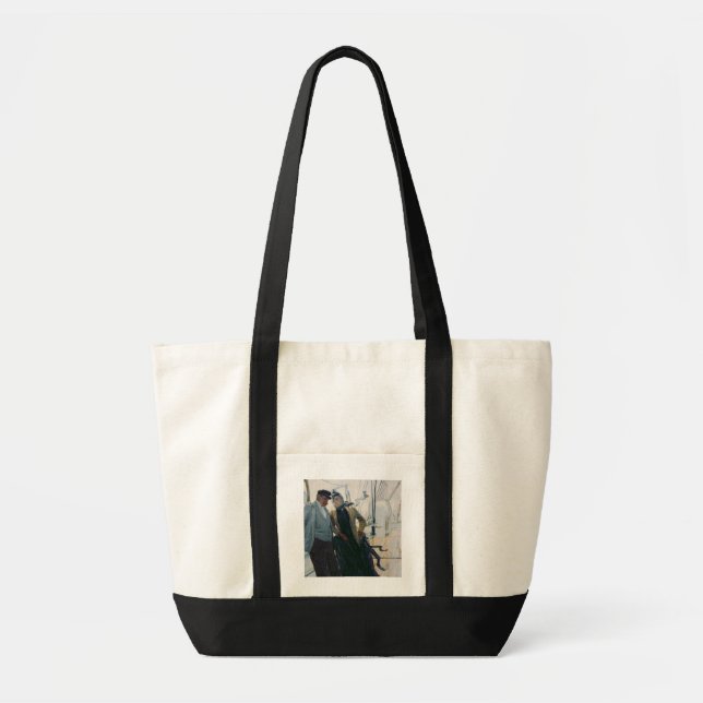 On Deck (oil on canvas) Tote Bag (Front)