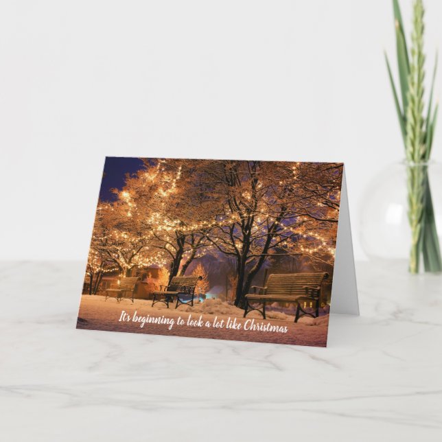 On dirait que la carte de Noël est vide (Devant)