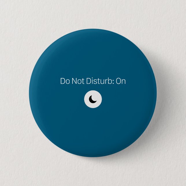 On Don' Disturb Antisocial Introvert 2 Inch Round Button (Front)