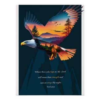 On Eagles Wings Poster