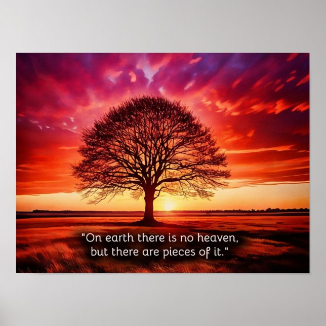 "On earth there is no heaven, but there are pieces Poster (Front)