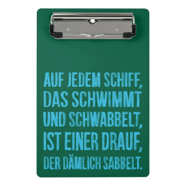 On every ship mini clipboard (Front)