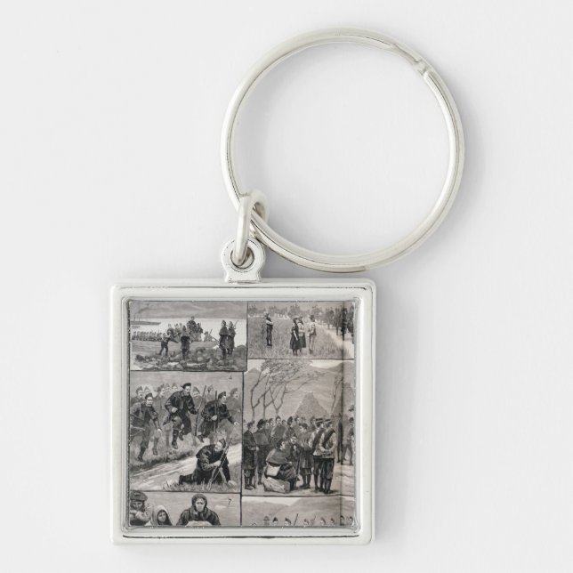 On Eviction Duty in Ireland Keychain (Front)