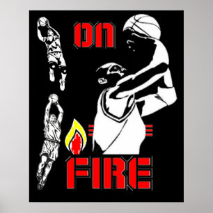 On Fire - Basketball - poster