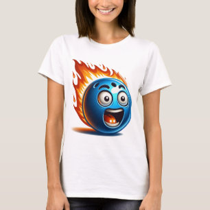 On Fire Bowling Ball T-Shirt