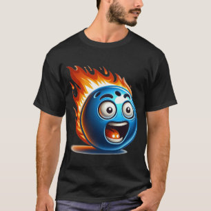 On Fire Bowling Ball T-Shirt