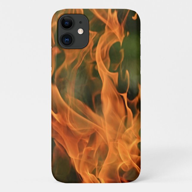 On Fire Flames Phone Case (Back)