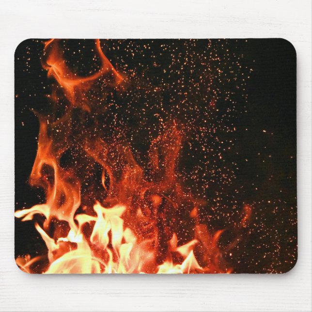 On fire mouse pad (Front)