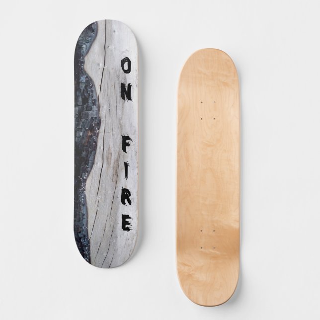 On Fire Skateboard  (Recto)