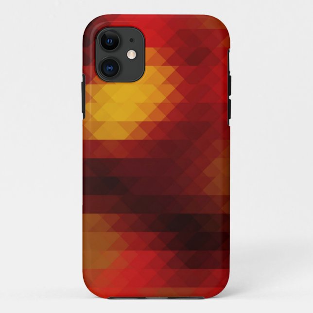 "On Fire" Triangle Mosaic iPhone 5/5S Case (Back)