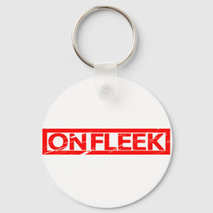 On Fleek Stamp Keychain