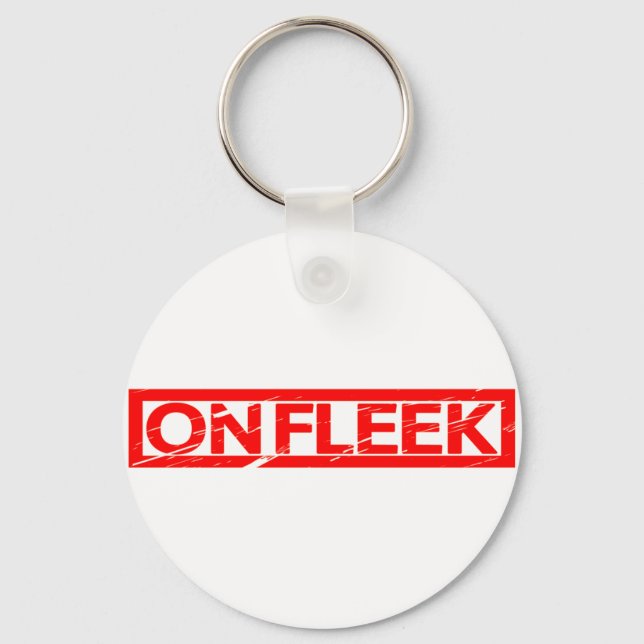 On Fleek Stamp Keychain (Front)