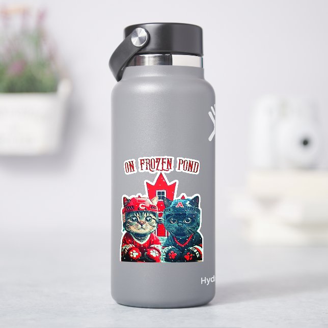 on frozen pond  (HydroFlask)