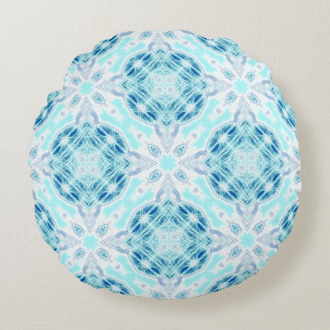 On Ice Round Pillow (Front)