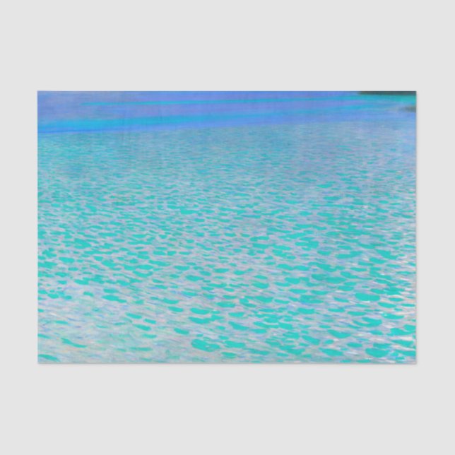 On Lake Attersee by Gustav Klimt Tissue Paper (Front)
