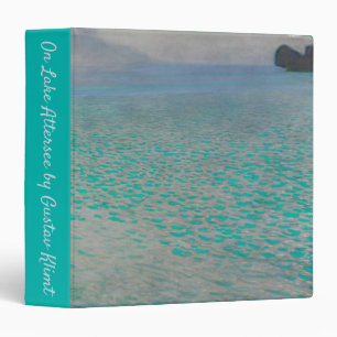 On Lake Attersee by Gustav Klimt, Vintage Fine Art Binder