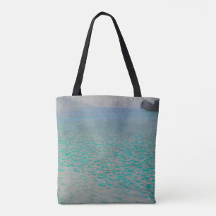 On Lake Attersee by Gustav Klimt, Vintage Fine Art Tote Bag