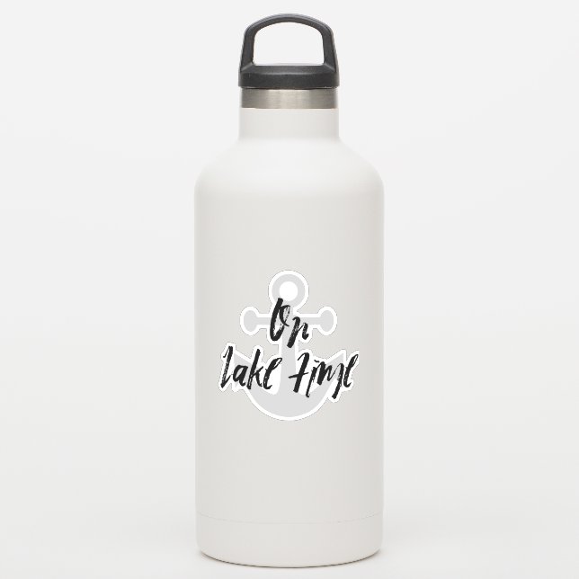 On lake Time Anchor Water Bottle Tumbler (Waterbottle)