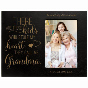 On M'Appelle Grandma 8"x10" Cadre photo Noir