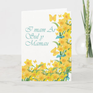 On Mothers Day, I mam Ar Sul y Mamau , Welsh Langu Card