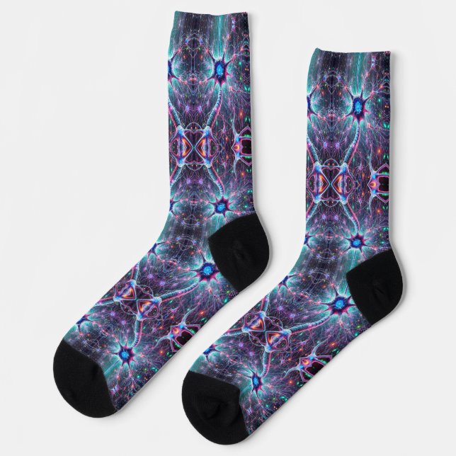 On My Nerve Humourous Science Biology Socks (Left)