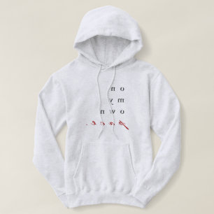 on my own pace! motivational reverse typography hoodie