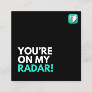 On My Radar Square Business Card