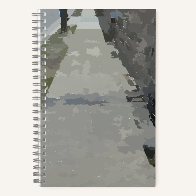 On My Way Home Spiral Notebook (Front)