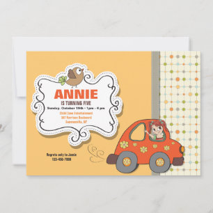 On My Way Invitation