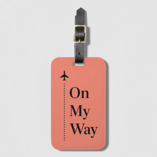 On My Way Luggage Tag