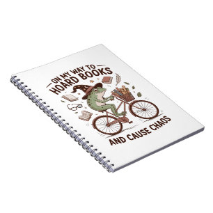 On My Way To Hoard Books And Cause Chos Frog Funny