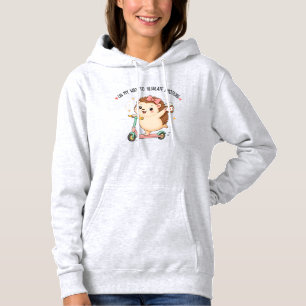 On My Way To Regulate Emotions Funny Hedgehog Hoodie