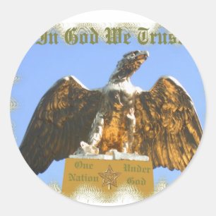 On Nation Under God Sticker