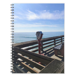 On Newport Pier, Newport Beach, California Notebook