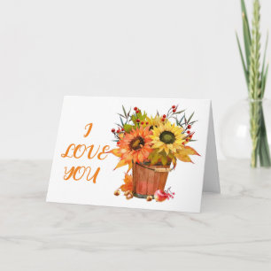 ON OUR "ANNIVERSARY" LOVE/SUNFLOWER CARD