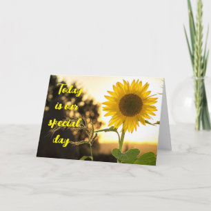 ON OUR "ANNIVERSARY" LOVE/SUNFLOWER CARD